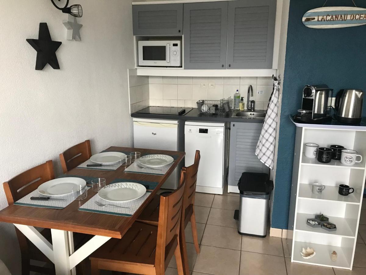 Cosy T2 Front De Mer Piscine Parking Terrasse 라카노오세앙 외부 사진