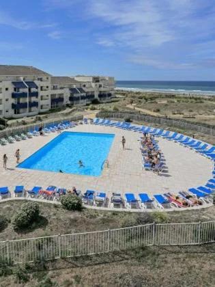 Cosy T2 Front De Mer Piscine Parking Terrasse 라카노오세앙 외부 사진